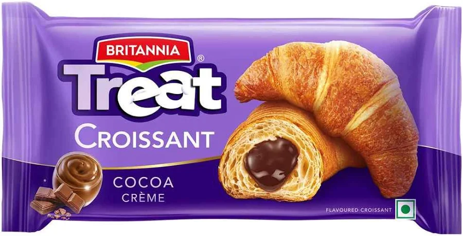 Britannia Treat Croissant Cocoa Creme Roll