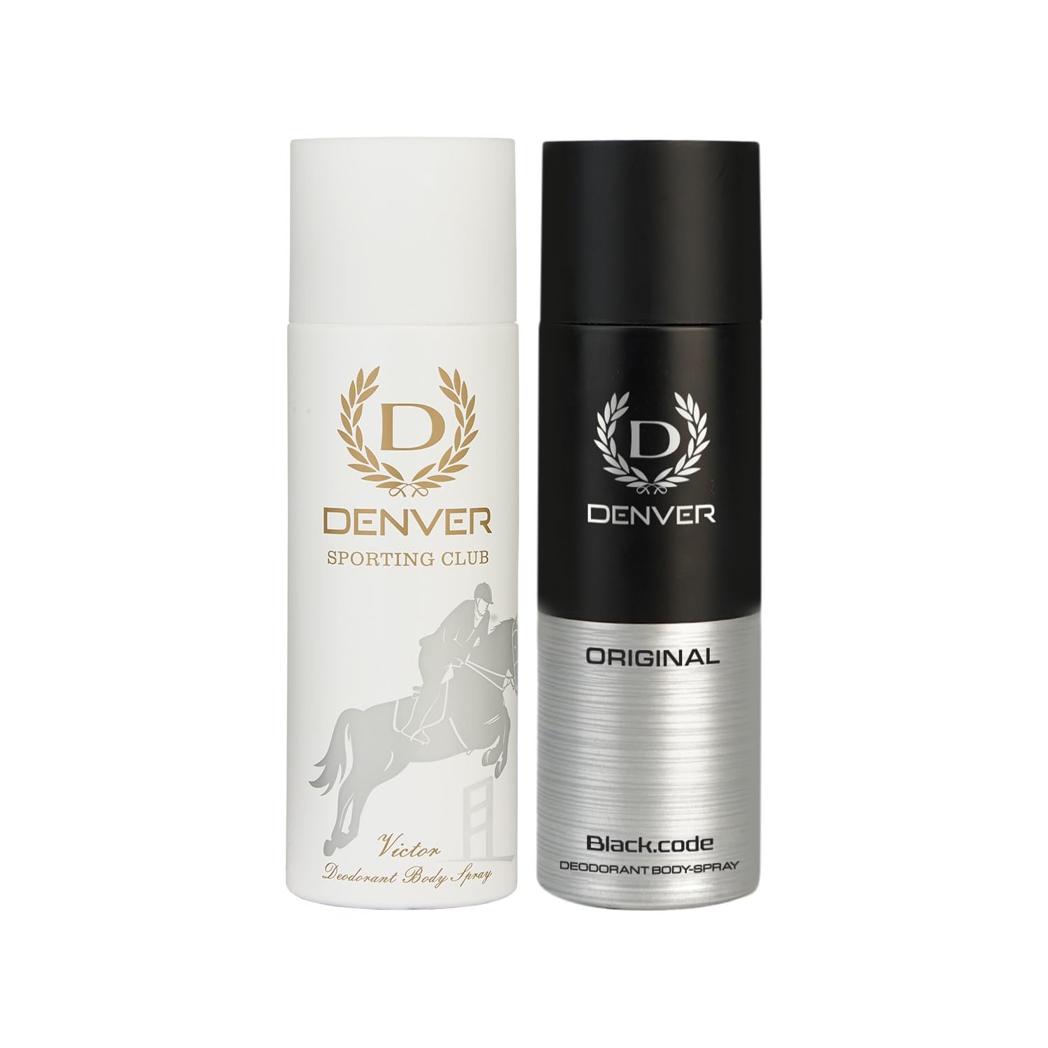 DENVER Victor + Original Deodorant For Men -150 ML Each, Pack of 2|Long Lasting Deodorant For Men